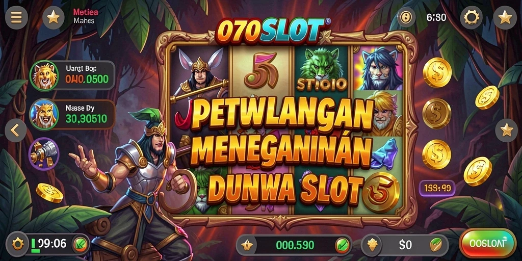 Tampilan gameplay <strong>070SLOT</strong> yang menarik dalam dunia petualangan slot.
