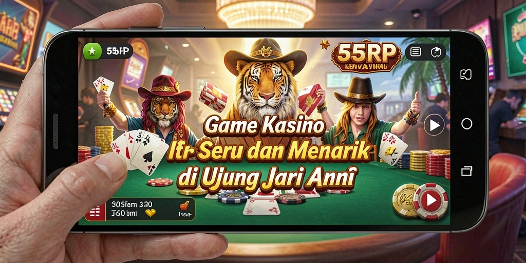 Tangkapan layar dari gameplay seru di aplikasi Kasino 55RP.