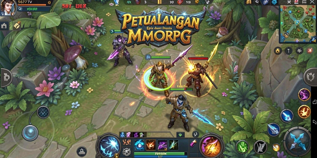 Tangkapan layar menampilkan aksi seru dalam game MMORPG 567TV.