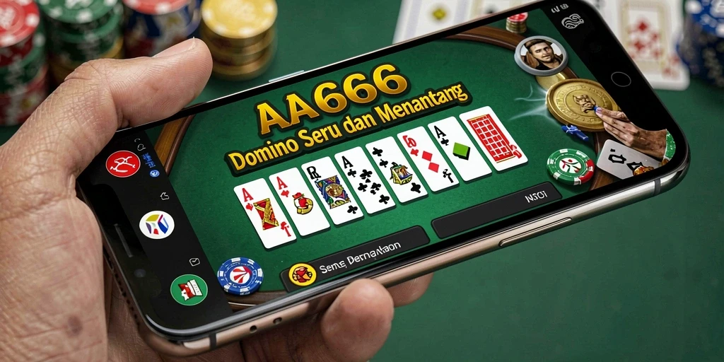 Screenshot gameplay AA666 menampilkan momen seru dalam permainan Domino.