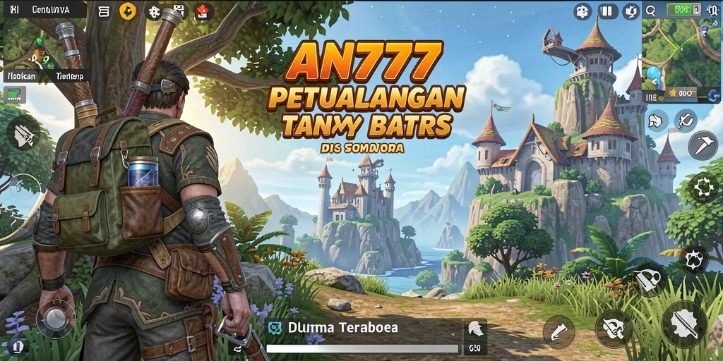 Tampilan gameplay AN777 yang menampilkan dunia terbuka yang luas dan menakjubkan.
