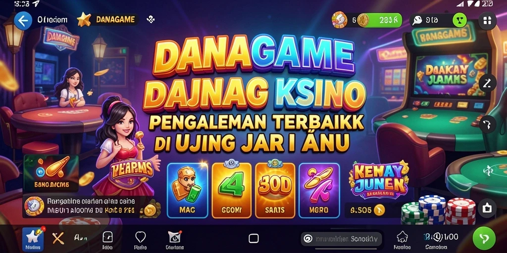 Tampilan menarik gameplay Kasino yang mendebarkan.