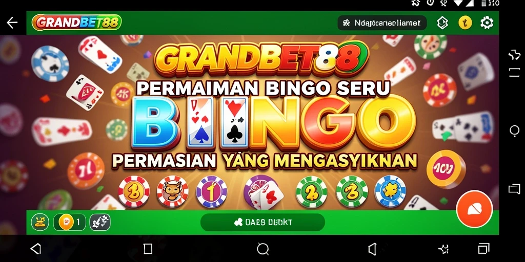 Tampilan menarik dari gameplay Bingo di GRANDBET88.