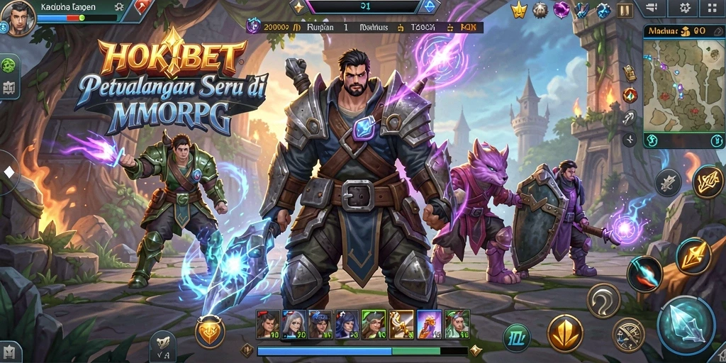 Tampilan gameplay HOKIBET yang menarik dan interaktif dalam dunia MMORPG.