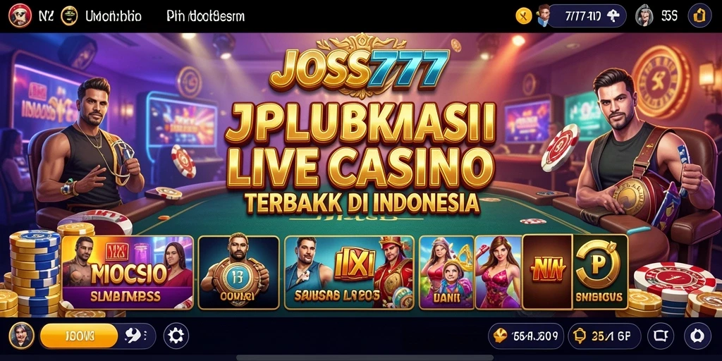 Tampilan gameplay menarik dari JOSS777 saat dimainkan dengan dealer langsung.