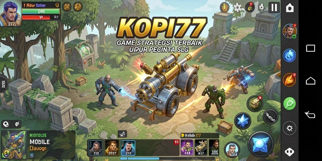 Screenshot gameplay KOPI77 dengan strategi SLG yang intens.