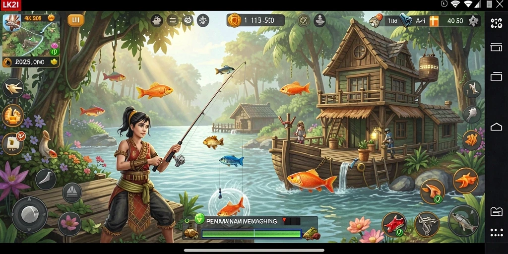 Tangkapan ikan yang memukau dalam gameplay LK21.