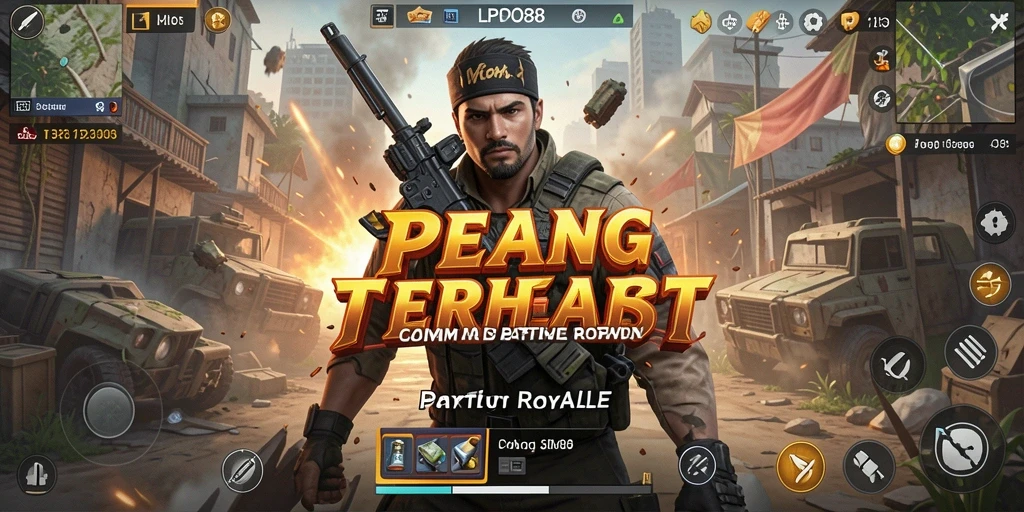 Gameplay LPO88 yang seru dalam pertempuran Battle Royale.