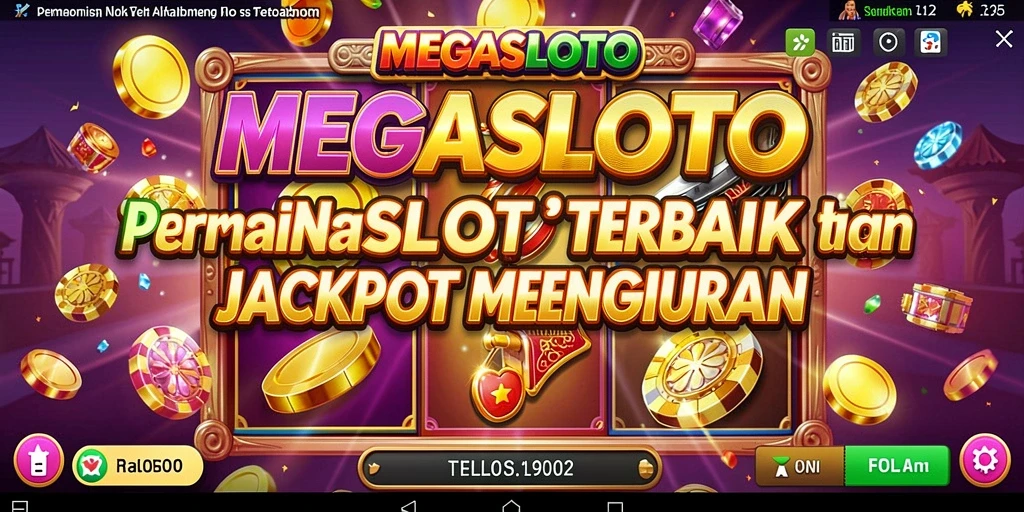 Tampilan menarik dari gameplay MEGASLOTO yang seru.