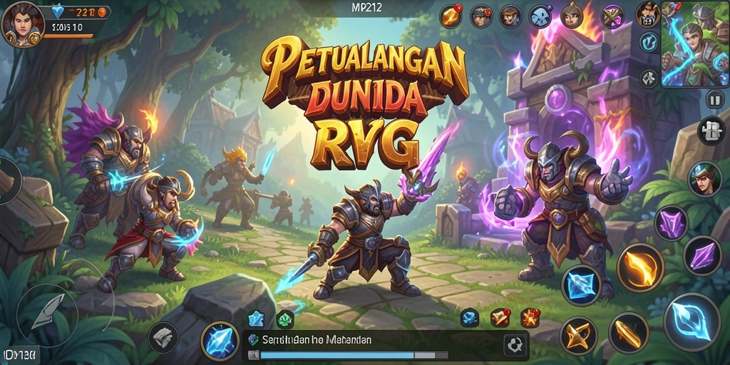 Screenshot MPO2121 menampilkan aksi mendebarkan dalam dunia RPG yang luas.
