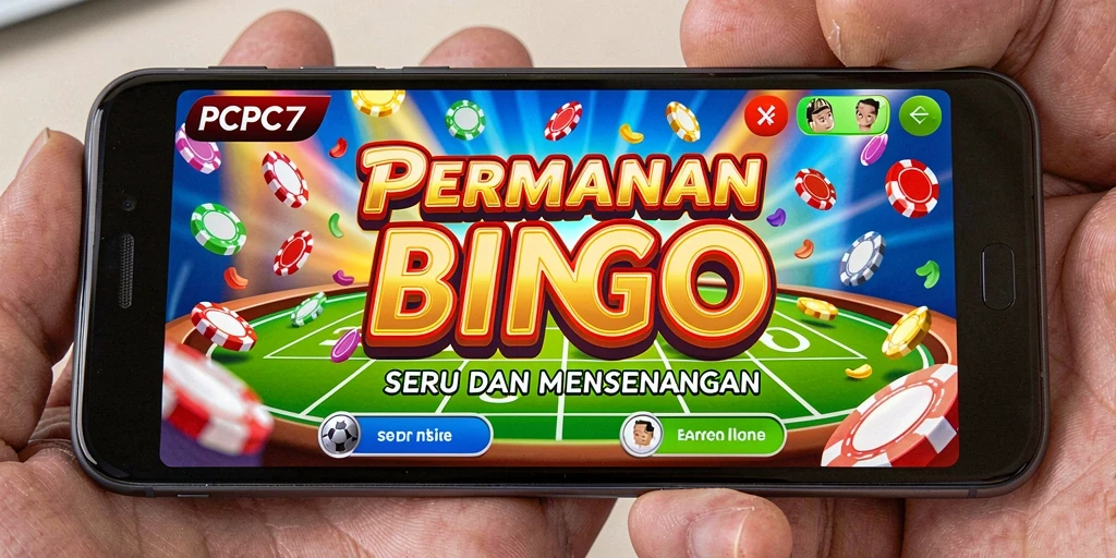 Tampilan permainan Bingo yang seru dan interaktif di PCPC7.