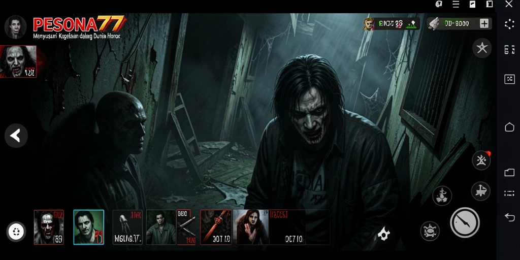 Menampilkan gameplay menegangkan dalam suasana menyeramkan.