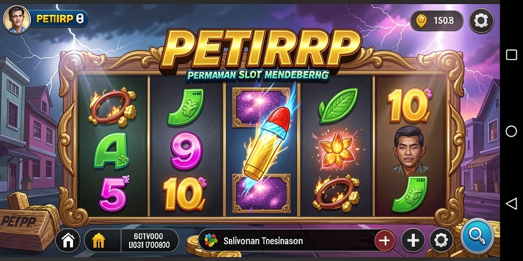 Screenshot gameplay PETIRRP dengan tampilan slot yang menarik.
