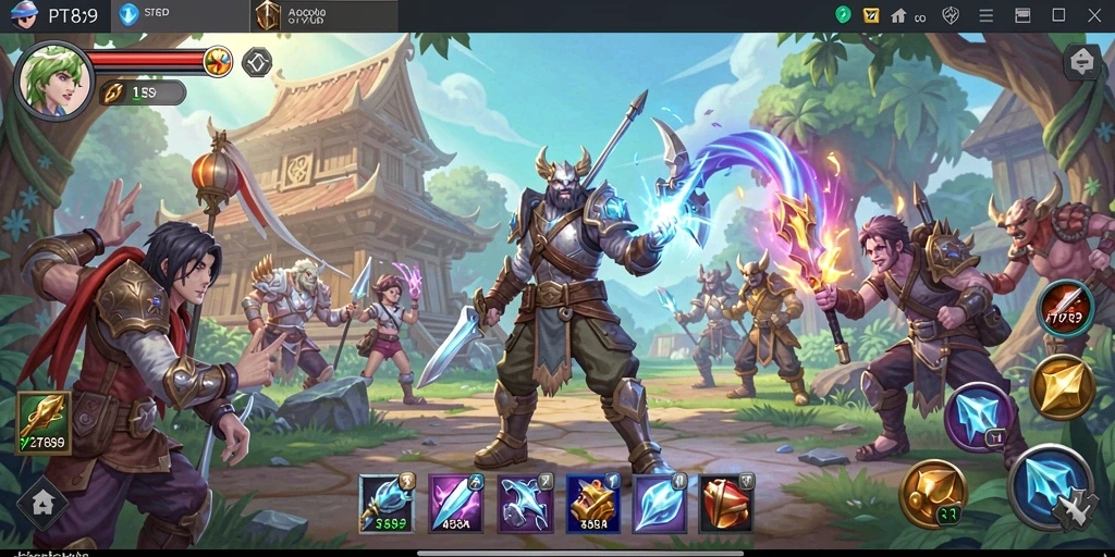 Screenshot PT89 menampilkan pertarungan seru dan grafis yang menakjubkan.