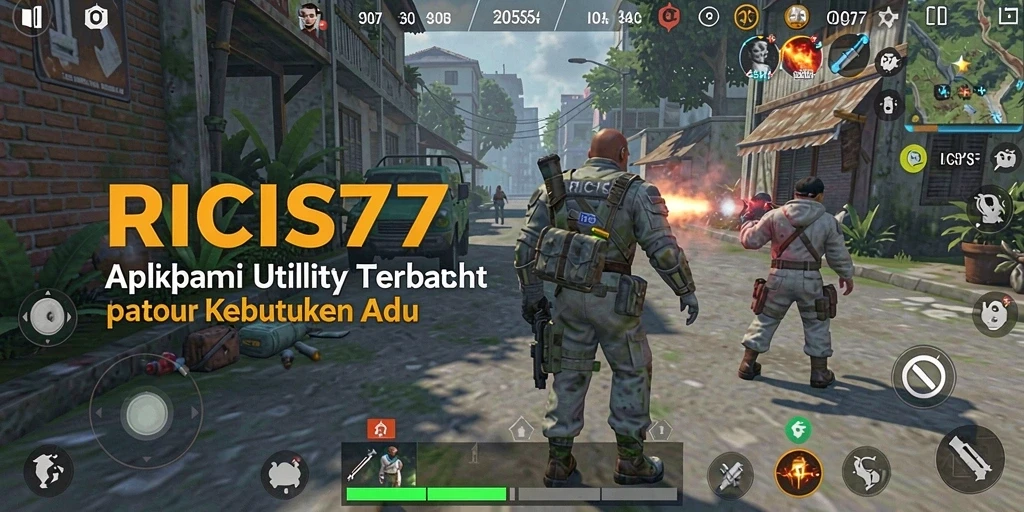 Screenshot utama RICIS77 menunjukkan antarmuka aplikasi yang sederhana dan fungsional.