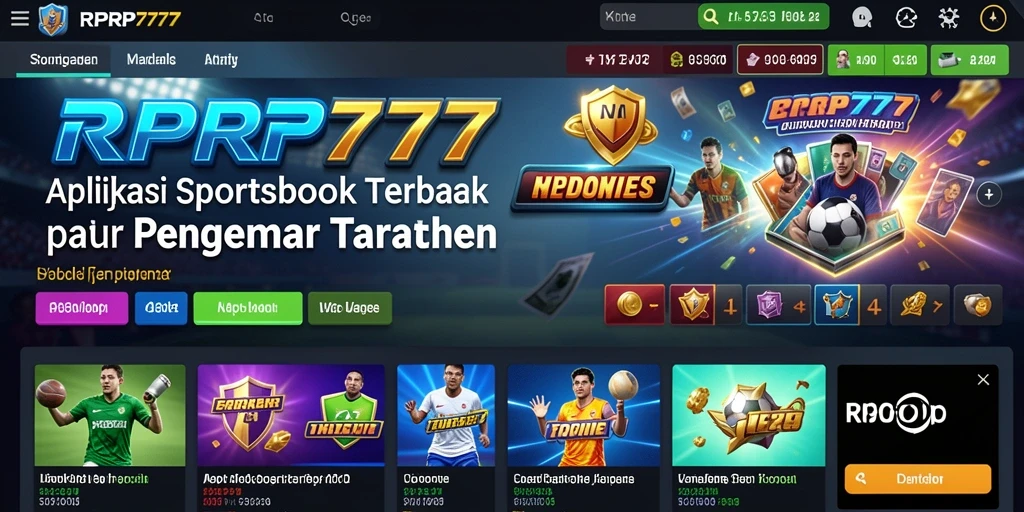 Tampilan gameplay menarik dalam aplikasi Sportsbook RPRP777.