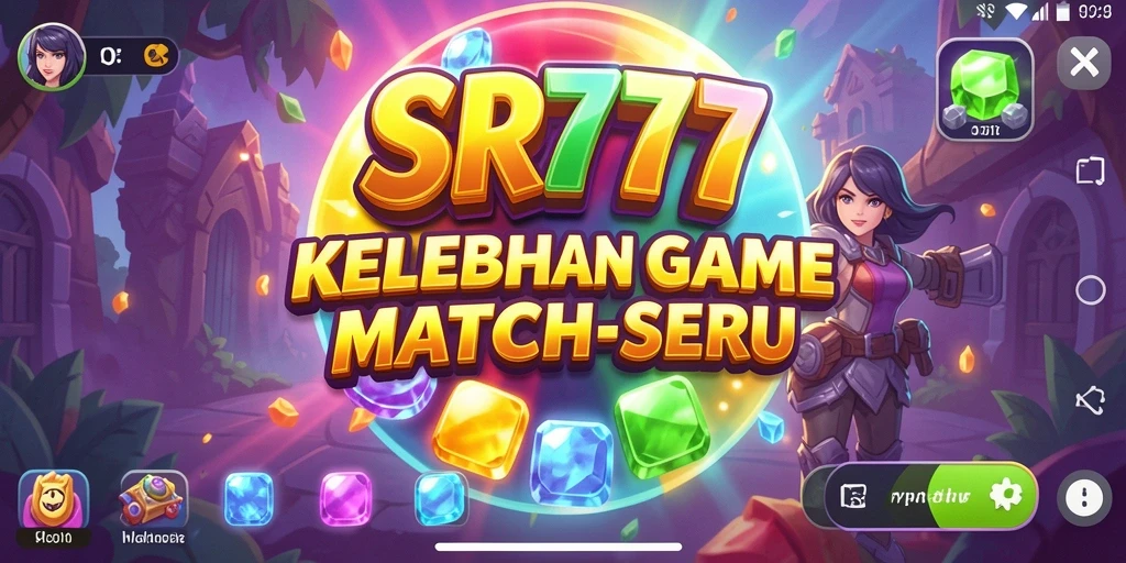 Tampilan gameplay seru di SR777 dengan tantangan Match-3.
