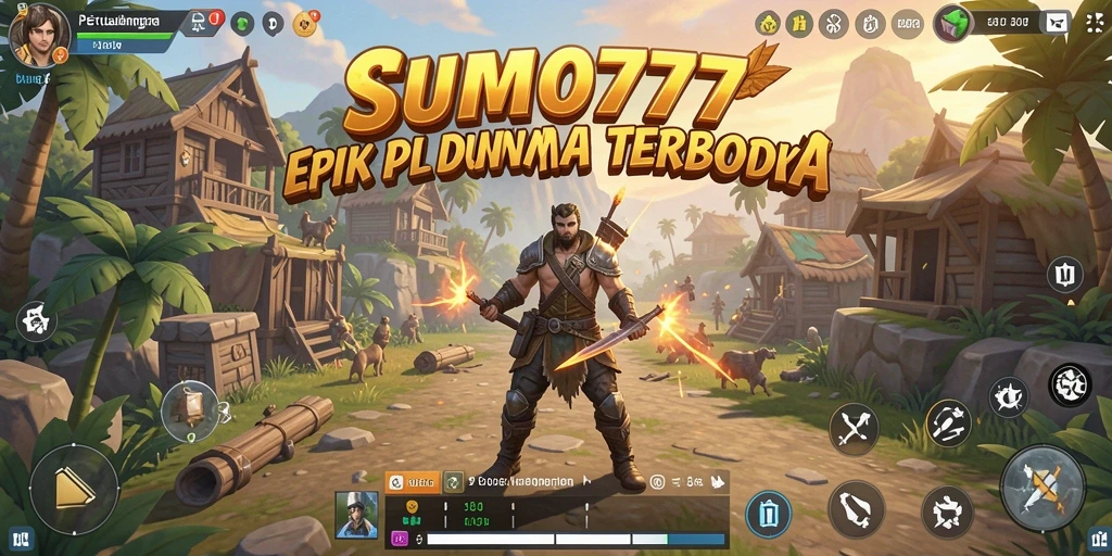 Screenshot gameplay SUMO777 menampilkan aksi seru di dunia terbuka.