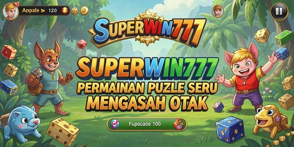 Screenshot menampilkan gameplay SUPERWIN777 dengan tantangan Puzzle yang menggugah pikiran.