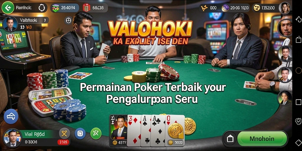 Gameplay menarik di VALOHOKI dengan berbagai meja Poker.