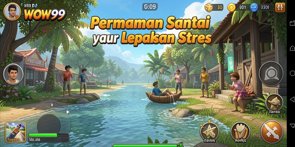 Tampilan permainan WOW99 yang menarik dan penuh warna.