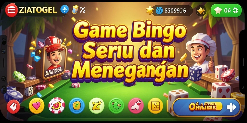 Tampilan gameplay seru dalam game Bingo ZIATOGEL.